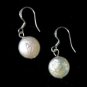 5 colors! lovely handmade white/pink/black coin pearl dangle earrings free ship