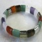 9 colors! Lady's charming green/Multi Color jade Elastic bracelet