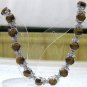2 colors! Charm lady's 6*8mm natural tiger eye stone 18KGP bracelet 7.5 inch