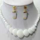 11 colors! fancy white/green/purple/blue/red/yellow/pink jade necklace earring