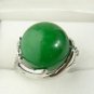 5 colors! lady's fine 14mm green/blue jade Amethyst 18KGP ring US #6,7,8,9
