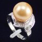 13 colors! white/pink/black pearl -pink/red/gray/green/yellow shell pearl ring