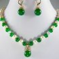 6color!pearl &green/yellow/blue jade/red agate/Amethyst necklace pendant earring