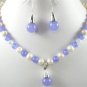 5 color!white/black pearl &green/purple jade/red/pink shell necklace pendant set