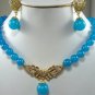 6color!fine10mm blue jade/ Amethyst/ tiger eye stone necklace pendant earring