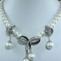 11 colors!white/pink/black pearl/red/green jade necklace +pendant earring set