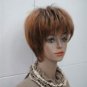 Lady's beautiful good quality short black brown SYNTHETIC FIBER Hair wig