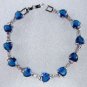 3 colors! Charm lady's 18KGP blue/green heart love Color Cubic Zirconia bracelet