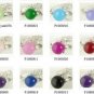 11 colors! 8mm green/blue/pink/purple/red jade balck agate/Amethyst ring #7,8,9
