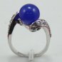 9 colors! fine 10mm red/green/pink/purple/blue jade Amethyst 18KGP ring #7,8,9