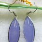 7 colors! lady's fancy beautiful oval green/purple jade dangle/stud earrings