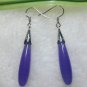 2 colors! lady's fine green/purple Acicular jade bead dangle earring free ship