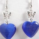 12 colors! heart love white/pink/blue opal/jade bless/butterfly dangle earring