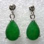 7 colors! fine fashion light green/green jade black agate stud earring free ship