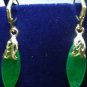 13 colors! charming lady's green/purple/blue/red/yellow jade dangle stud earring