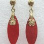 4 colors! lady's charming green/yellow/blue/red jade dangle stud earrings