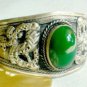 Charm tibet silver red blue green black jade red coral turquosie bangle bracelet