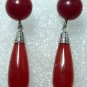 6 color! fine handmade green/ blue/ red jade /black agate stud dangle earrings