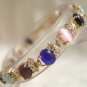 5 colors! lady's beautiful white/purple/blue/Multi Color opal bead bracelet