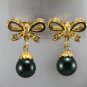 6 color! charming 12mm white/pink/black shell pearl dangle earring free shipping