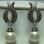 14 color! 12mm white/pink/purple/gray/black/red/green/yellow shell pearl earring