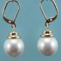 14 colors!12mm white/pink/red/gray/black/blue/green/yellow shell pearl earring