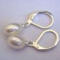 4 colors! Genuine cultured white/ pink/ black/fresh water pearl dangle earrings