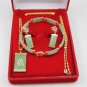 8 colors!green/red/white/yellow jade black agate bracelet dragon pendant earring