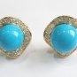 11 colors!10mm pink/gray/black/blue/yellow/coffee shell pearl 18KGP stud earring