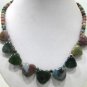 4 colors! lady's fancy colorful agate bead necklace pendant