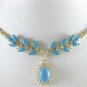 5 colors! noblest 18KGP green jade/ tiger eye stone/turquoise necklace pendant