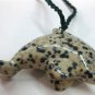 3 color! fancy beautiful carved turquoise/ stone Dolphin pendant necklace