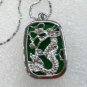 4 color! fancy noblest green jade bead dragon bless pendant free chain