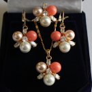 20 colors-8mm white/pink/black/blue/red/yellow shell pearl earring pendant ring
