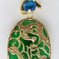 7 color! fancy white/purple/blue zircon jade Dragon and Phoenix /Animal pendant