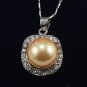 8 color! charm 14mm white/pink/red/gray/black/yellow shell pearl 18KGP pendant