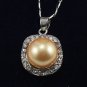 8 color! charm 14mm white/pink/red/gray/black/yellow shell pearl 18KGP pendant