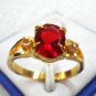 3 colors! lady's stunning red/blue/purple zircon ring #7,8,9