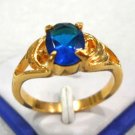 3 colors! lady's charming red/blue/purple zircon ring #7,8,9