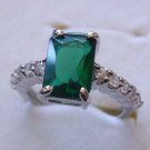 5 colors! wonderful lady's green/blue/purple/white zircon ring #7,8,9 exit