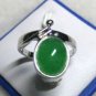 2 colors! lady's fancy green/purple jade bead ring #7,8,9