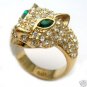 6 colors! noblest fancy green/red/purple eye zircon Leopard CZ ring #8,9,10