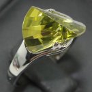 9 colors! green jade-white/green/red/yellow/pink/blue/purple zircon ring #7,8,9