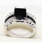 10 colors! noblest 8*10mm green/blue/red/purple/black zircon 18KGP ring #7,8,9