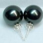 Charm 12mm white pink gray black brown yellow sea shell pearl stud earrings