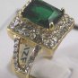 8 colors! lady's noblest purple/blue/green/red zircon bead 18KGP ring #7,8,9