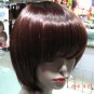 Lady's charming short Straight black brown SYNTHETIC FIBER Hair wig #A-539