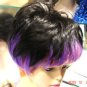 Free shipping chaming elder women's gray brown healthy Hair wig #1897A