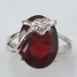 8 colors! fine pink/red/purple/yellow/blue Zirconia flower 18KGP ring #7,8,9