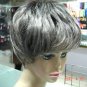 Free shipping beautiful elder women's healthy gray brown hair wig #1777